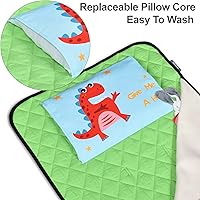 Vista 2 de KRAND Tapete para siesta para niños pequeños con algodón en el interior, cómodo saco de dormir de viaje con almohada, perfecto para cuna estándar