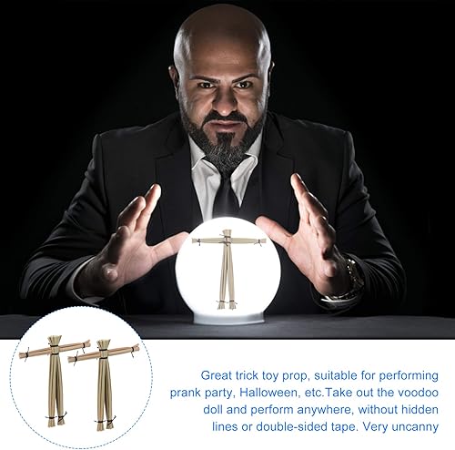 Miniatura 9 de Kisangel 2 muñecos de paja vudú novedosos para el día de los inocentes (color al azar)