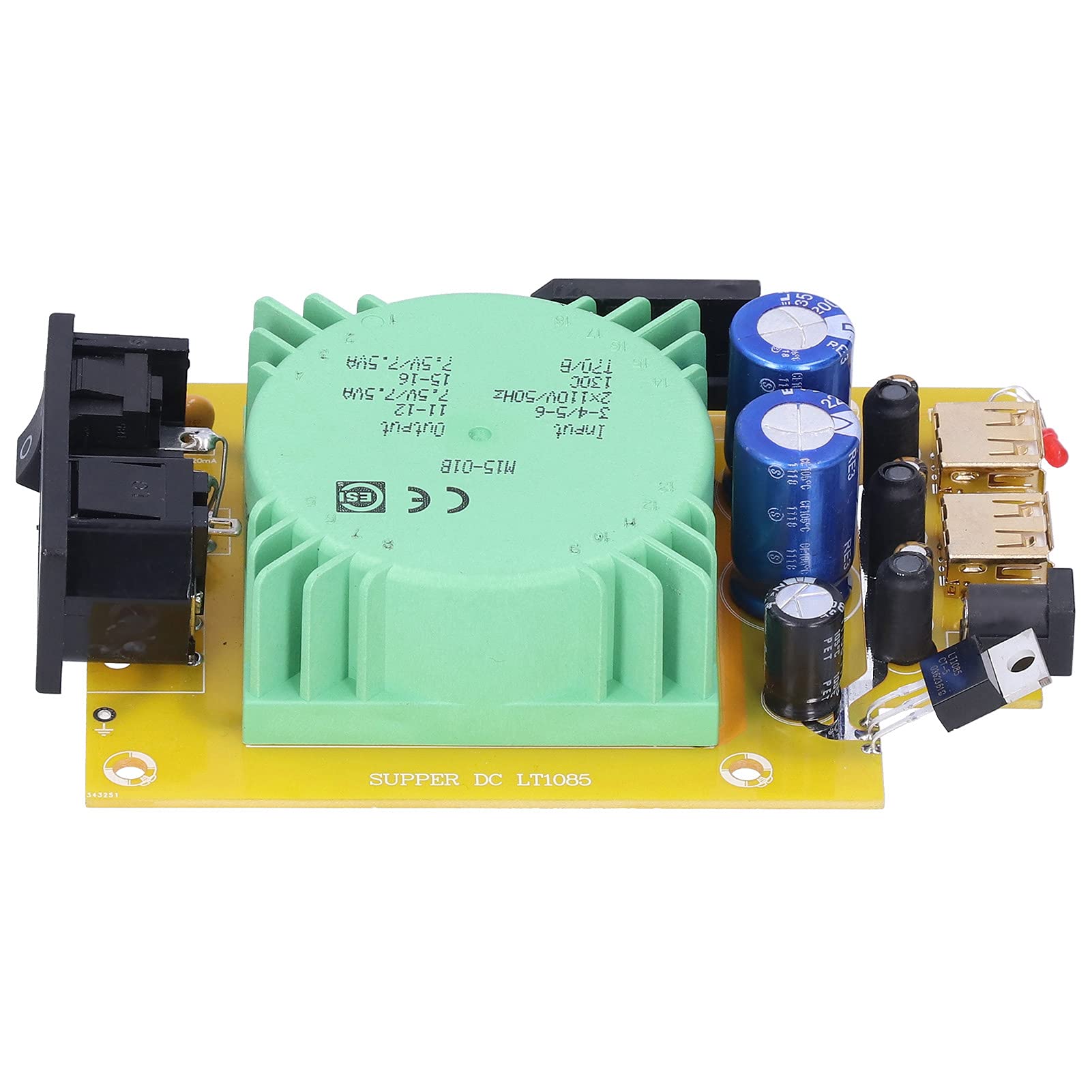 Moduł Regulatora 15VA Płyta Stabilizatora Napięcia PCB Podwójne Wyjście 230VAC Wejście do DC 5V USB 2.5A Moduł Zasilacza do Naprawy Stołu Testowego Elektroniki