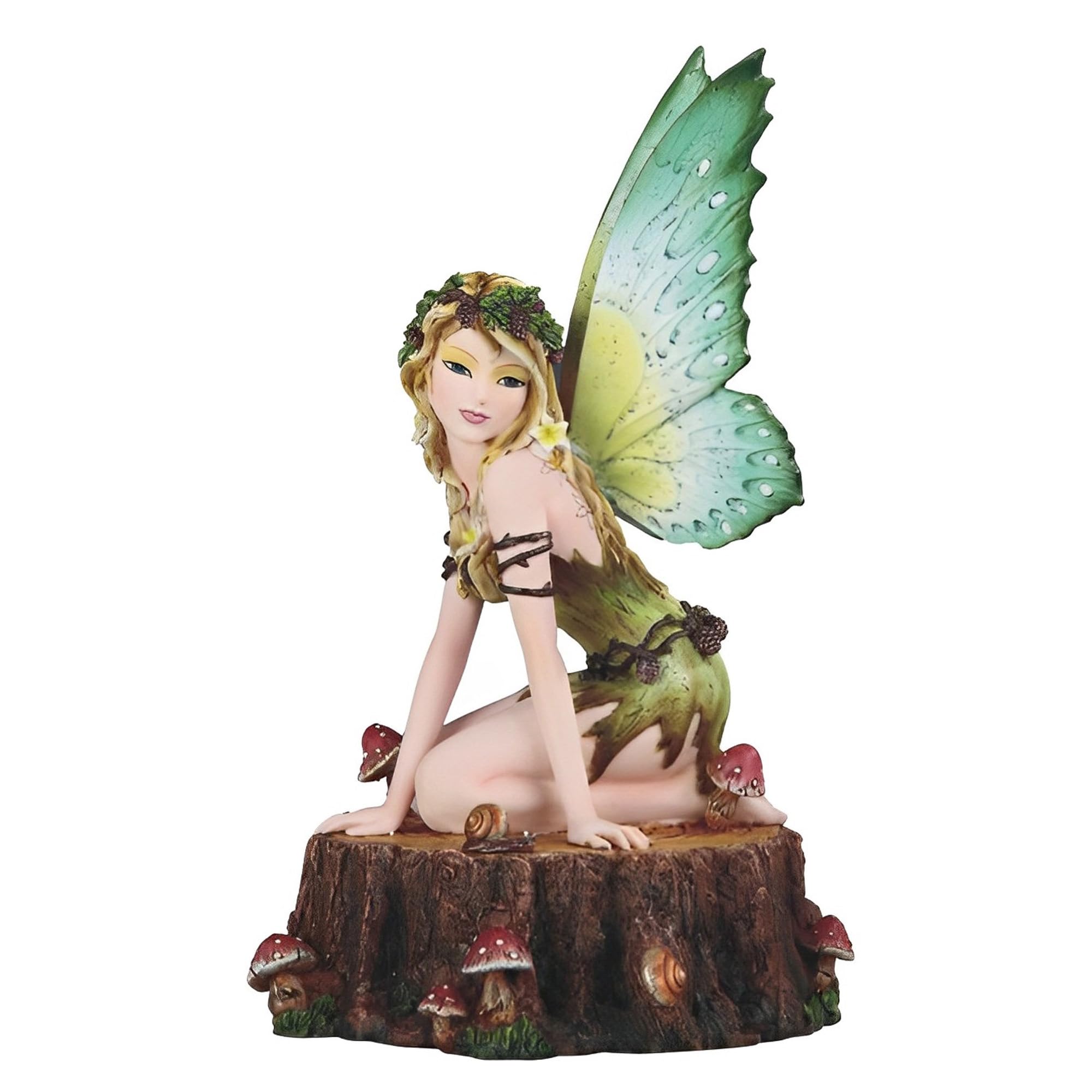 Fée de la terre verte pour embellir une table de salon vide