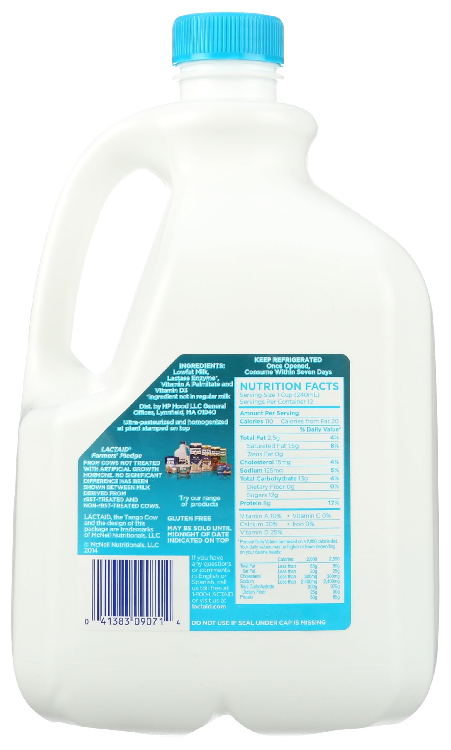 Amazon.com: LACTAID 96OZ 1% 09071 96FO : Grocery & Gourmet Food