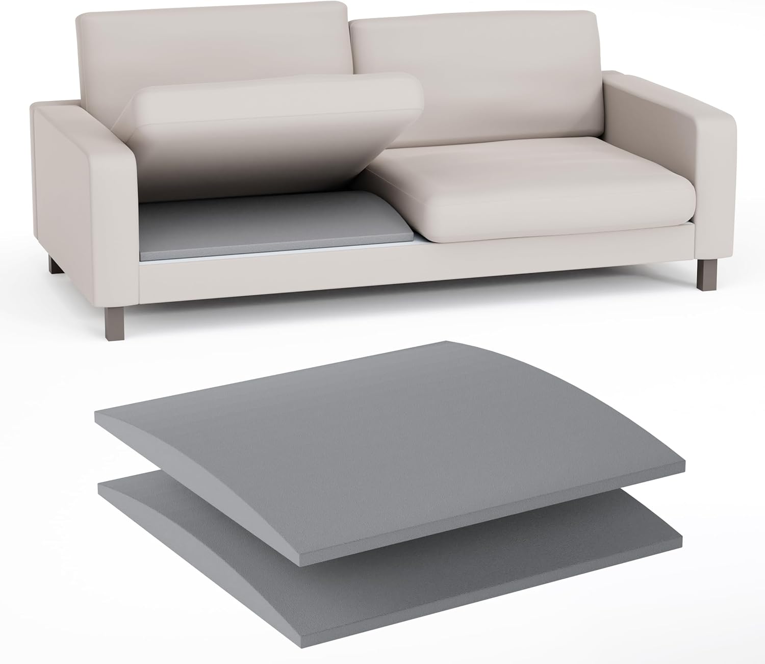BBXG Foam Couch Cushion Support for Sagging Seat Arched Furniture Seat