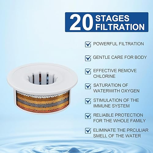 Miniatura 9 de RUMOSE Cabezal de ducha de lluvia con filtro negro mate de 10 pulgadas, cabezal de ducha de lluvia de alta presión, cuadrado de acero inoxidable,