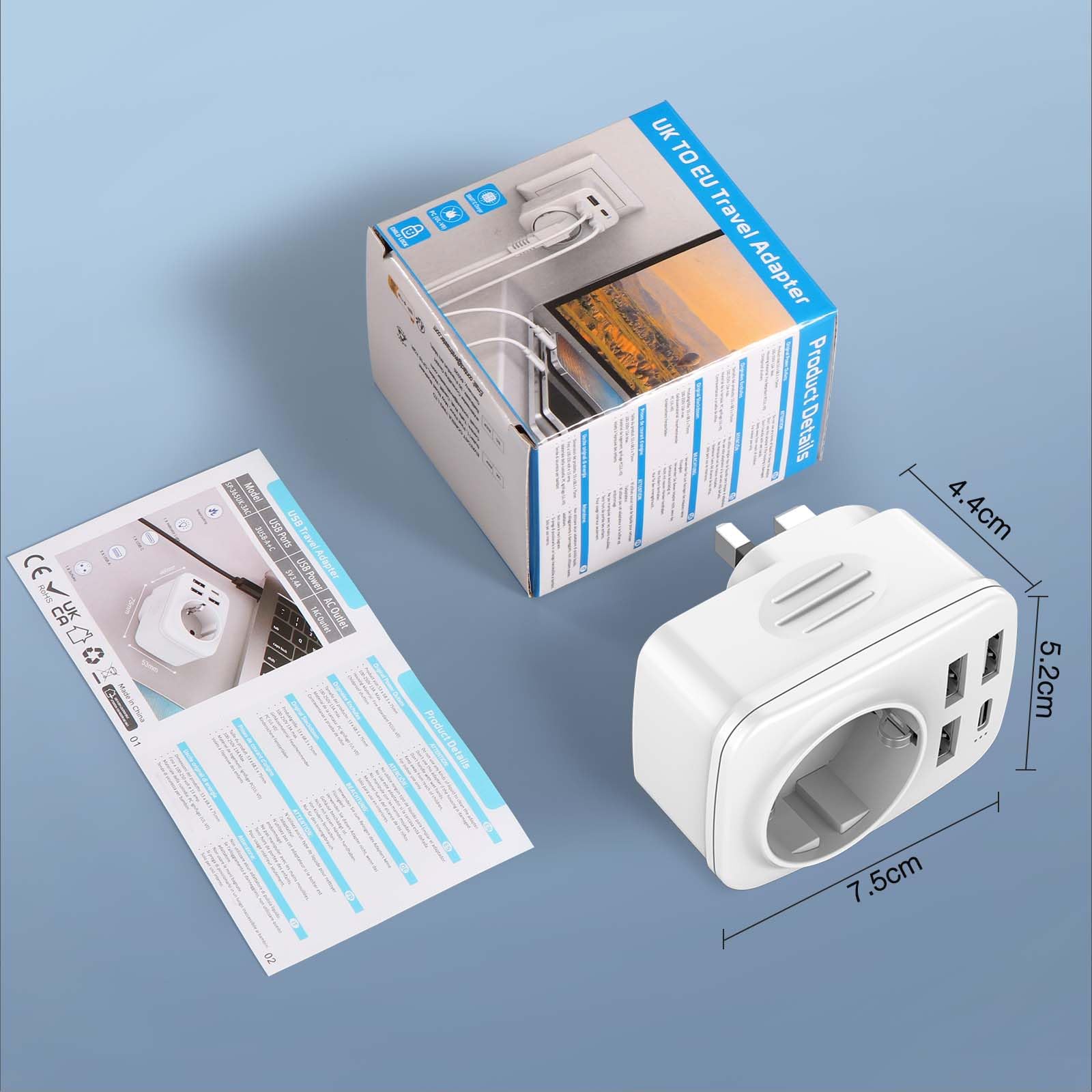 Adapter wtyczki angielskiej-typ G