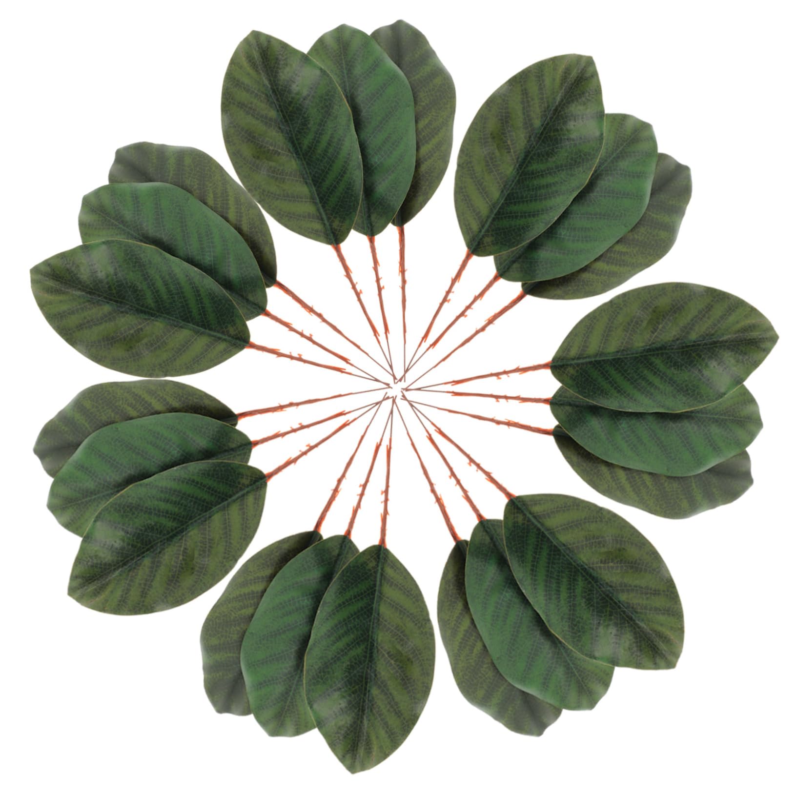 LABRIMP 2 Set Di Foglie Finte Artificiali Piante Finte Decorative Ornamenti Artificiali 30 Pezzi * 2