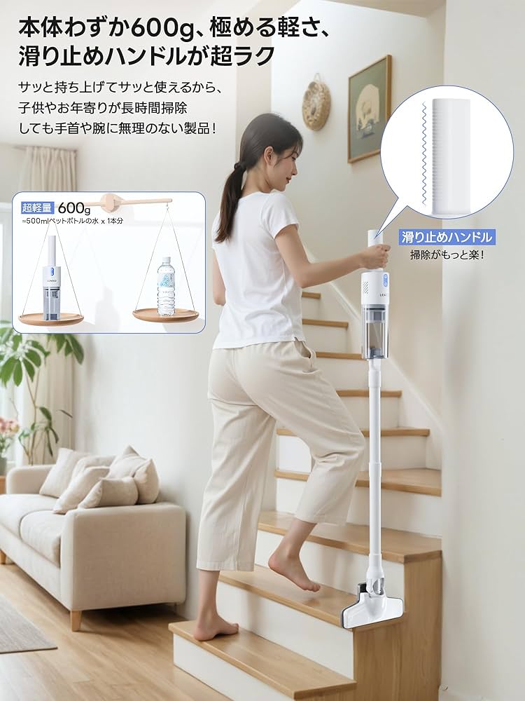 Amazon | 掃除機 コードレス【2025革新版】28000強力吸引 40分間