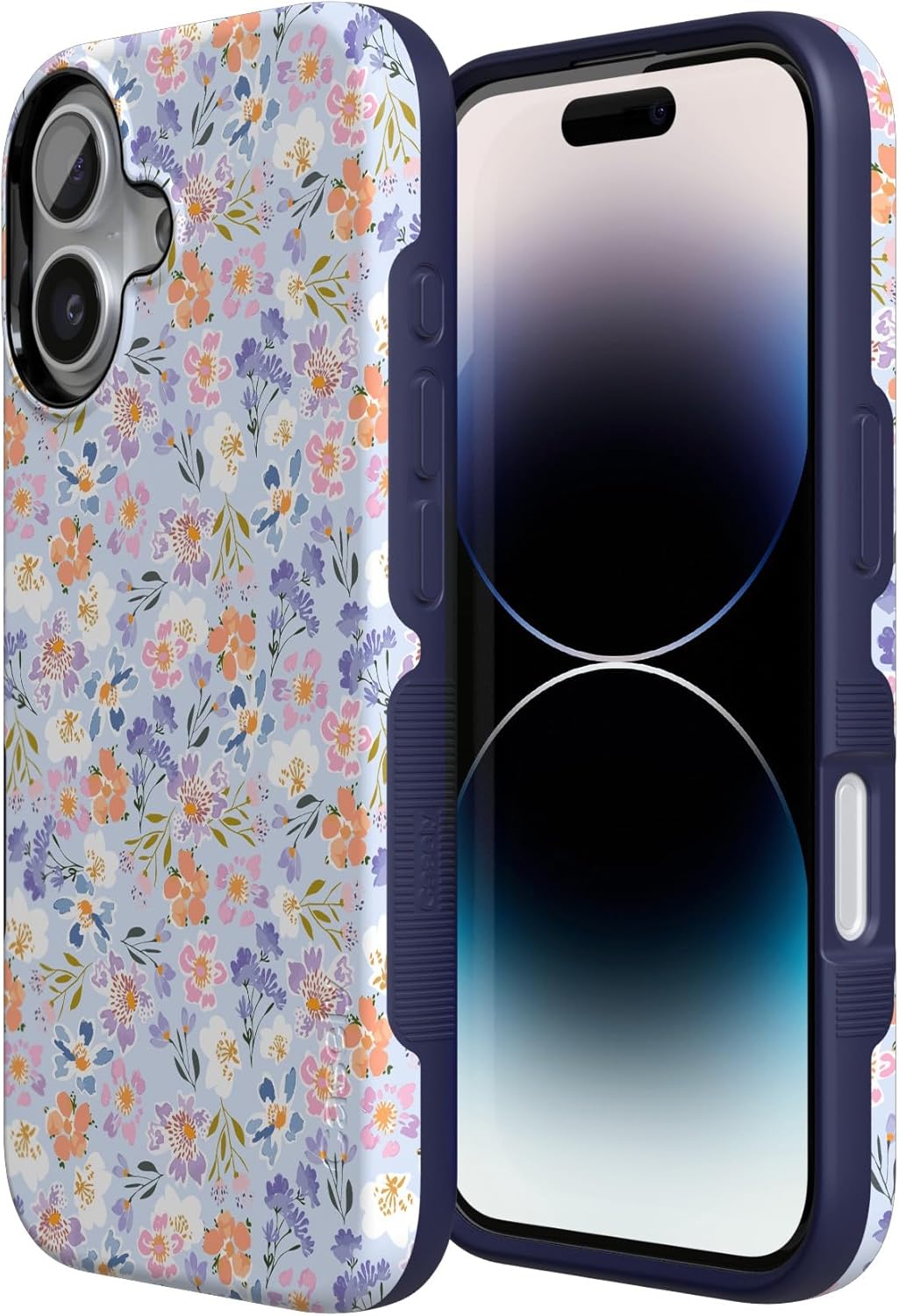 Casely iPhone 17 Case | Poppy Meadows | Pastel Floral | Bold Protective Design | Compatible with MagSafe