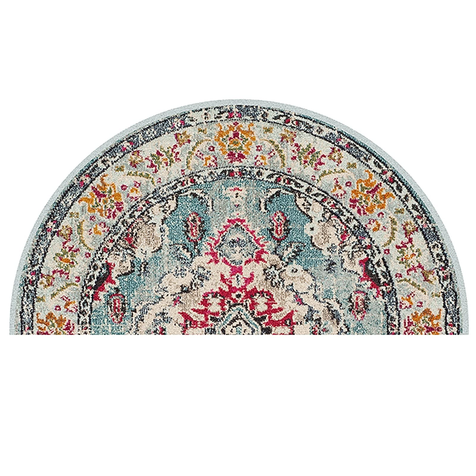 Paillasson demi-cercle rétro classique style européen de 50x100cm coloris G