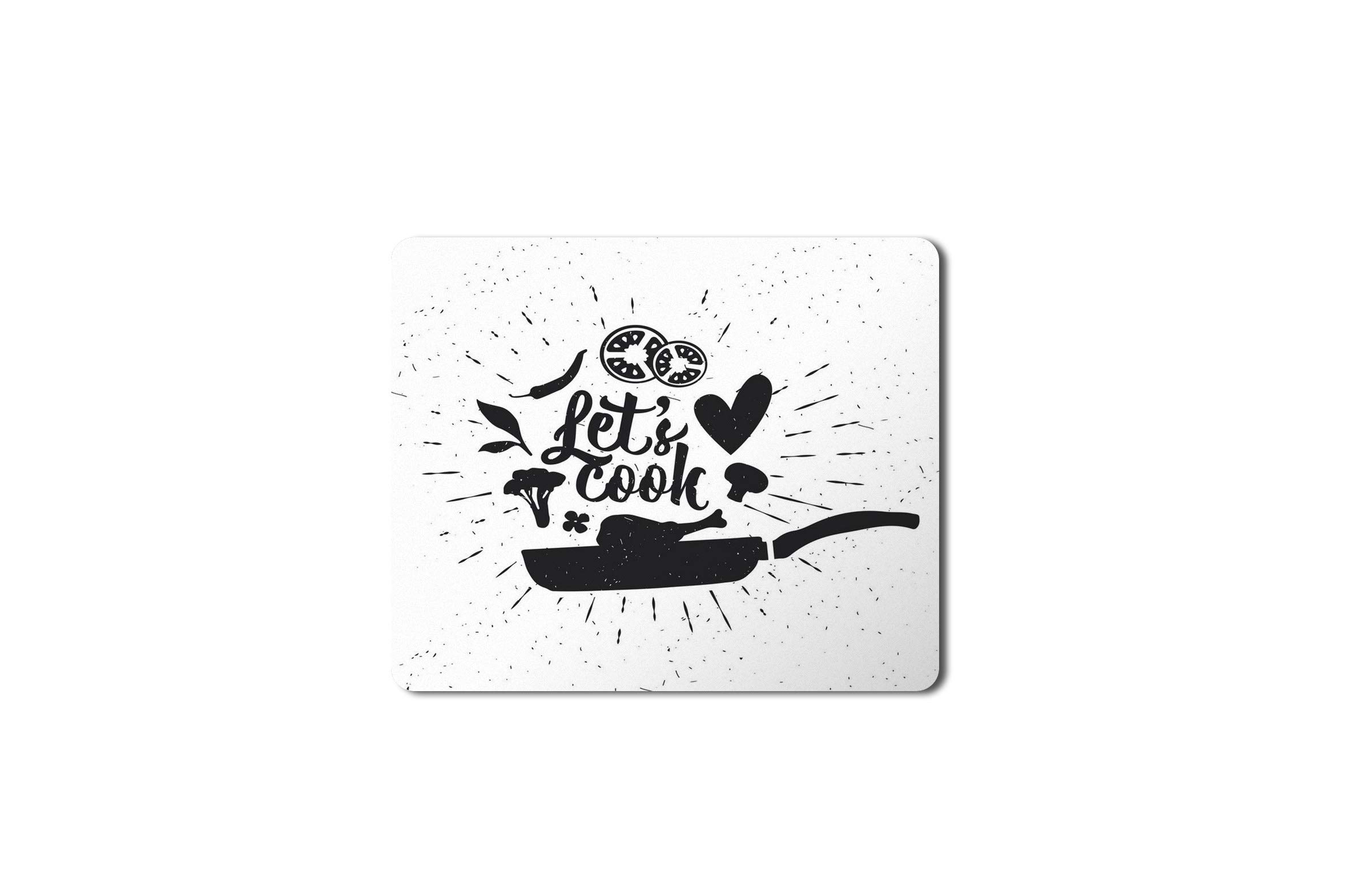 5 Ace Lets Cook S HD Printed Designer Speed Mousepad for Laptop|Dekstop|Gamers|Graphic designers-7x8.5 Inches