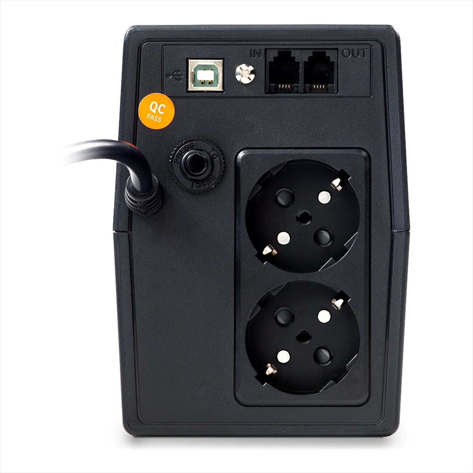 nJoy Horus Plus 600 VA Groupe de continuité Line Interactive UPS, 360 W, écran LCD, écran Tactile AVR, Noir
