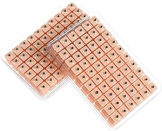 Healifty 600 Counts Vaccaria Ear Seeds Disposable Ear Press Seeds Multi-Condition Ear Acupressure Kit Ear Acupressure Tapes (10 Sheets)