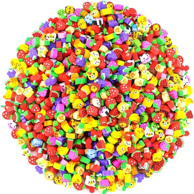 fruit erasers
