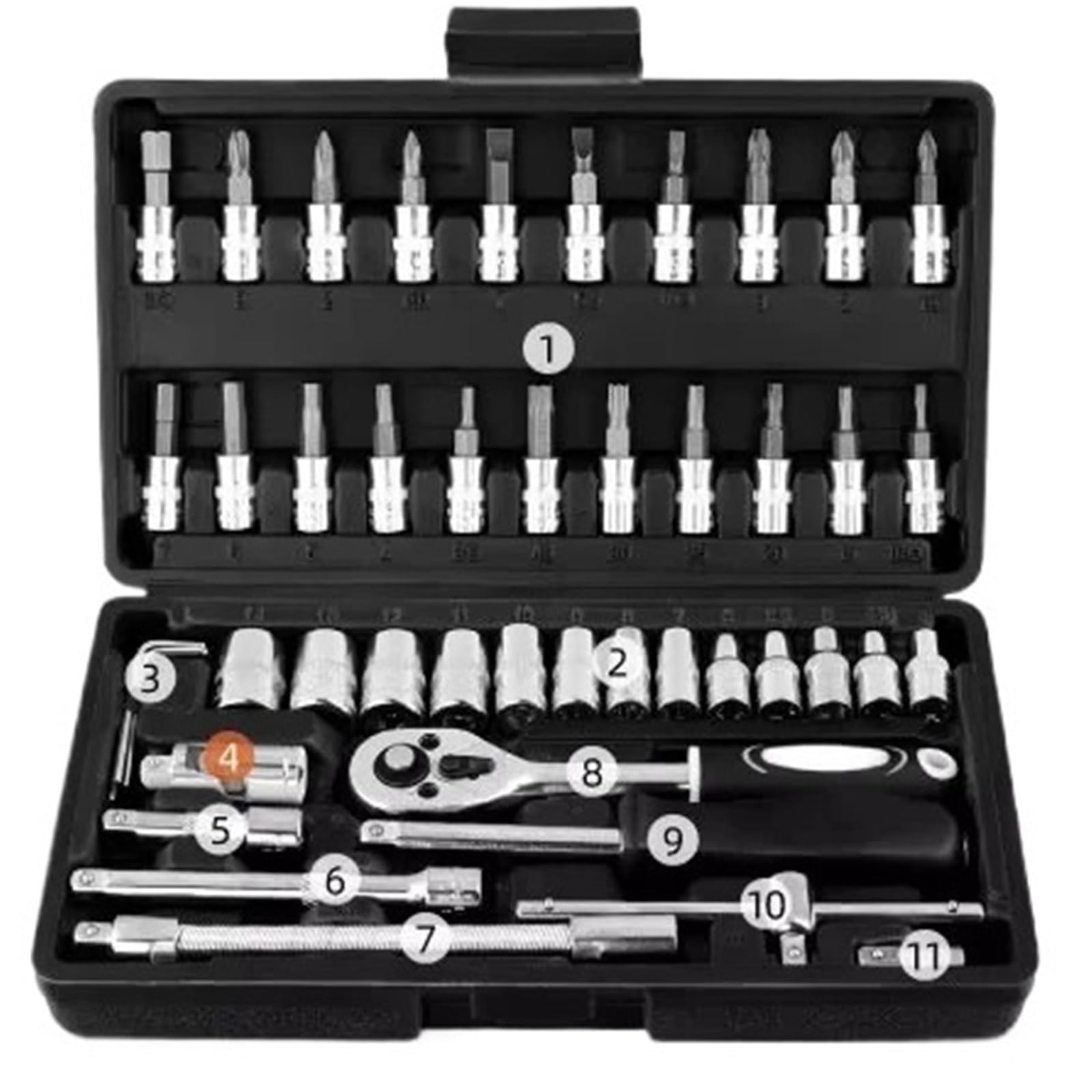 ZGUOUZANTYE Ratcheting Wrench Set, 46/74/216pc Socket Wrench Set, Ratchet Tool Sets, Mechanical and Automotive Repair Combination(Rose)