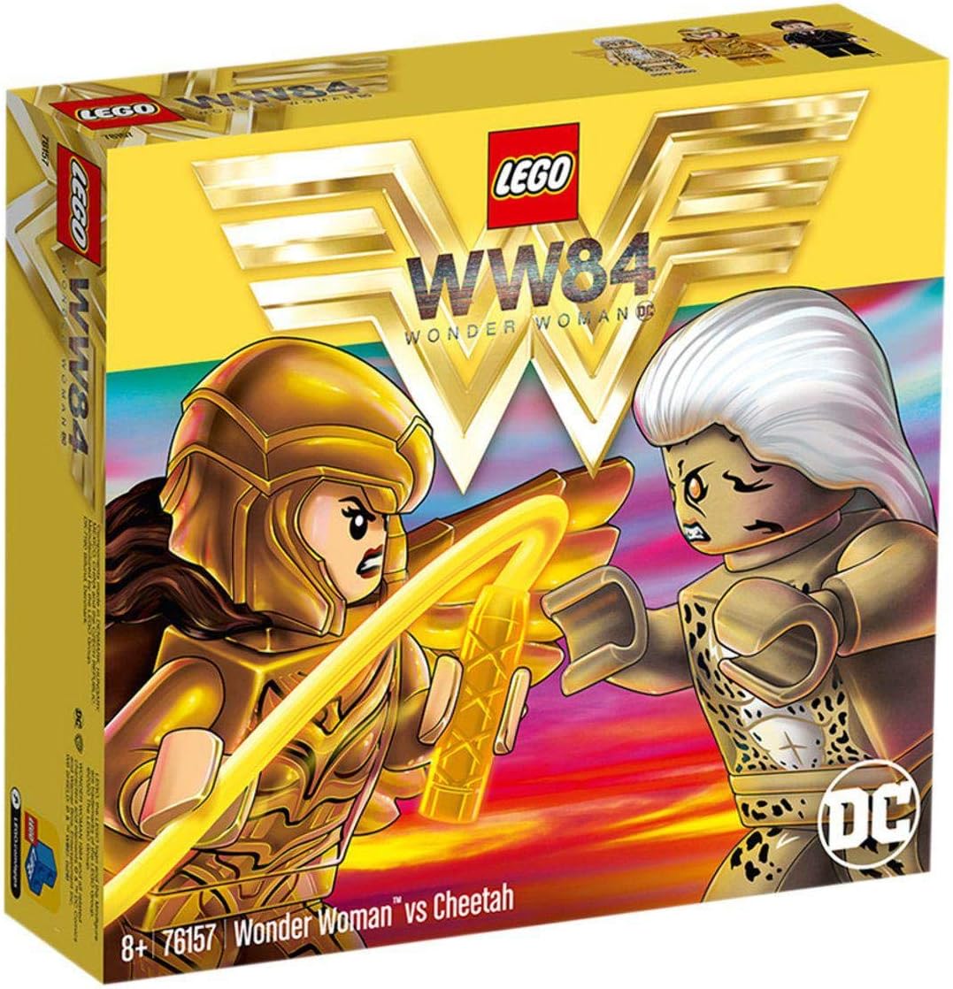 LEGO DC Wonder Woman vs Cheetah 76157 with Wonder Woman (Diana Prince), The Cheetah (Barbara Minerva) and Max; Action Figure Toy for Kids Aged 7 and up, New 2020 (371 Pieces)