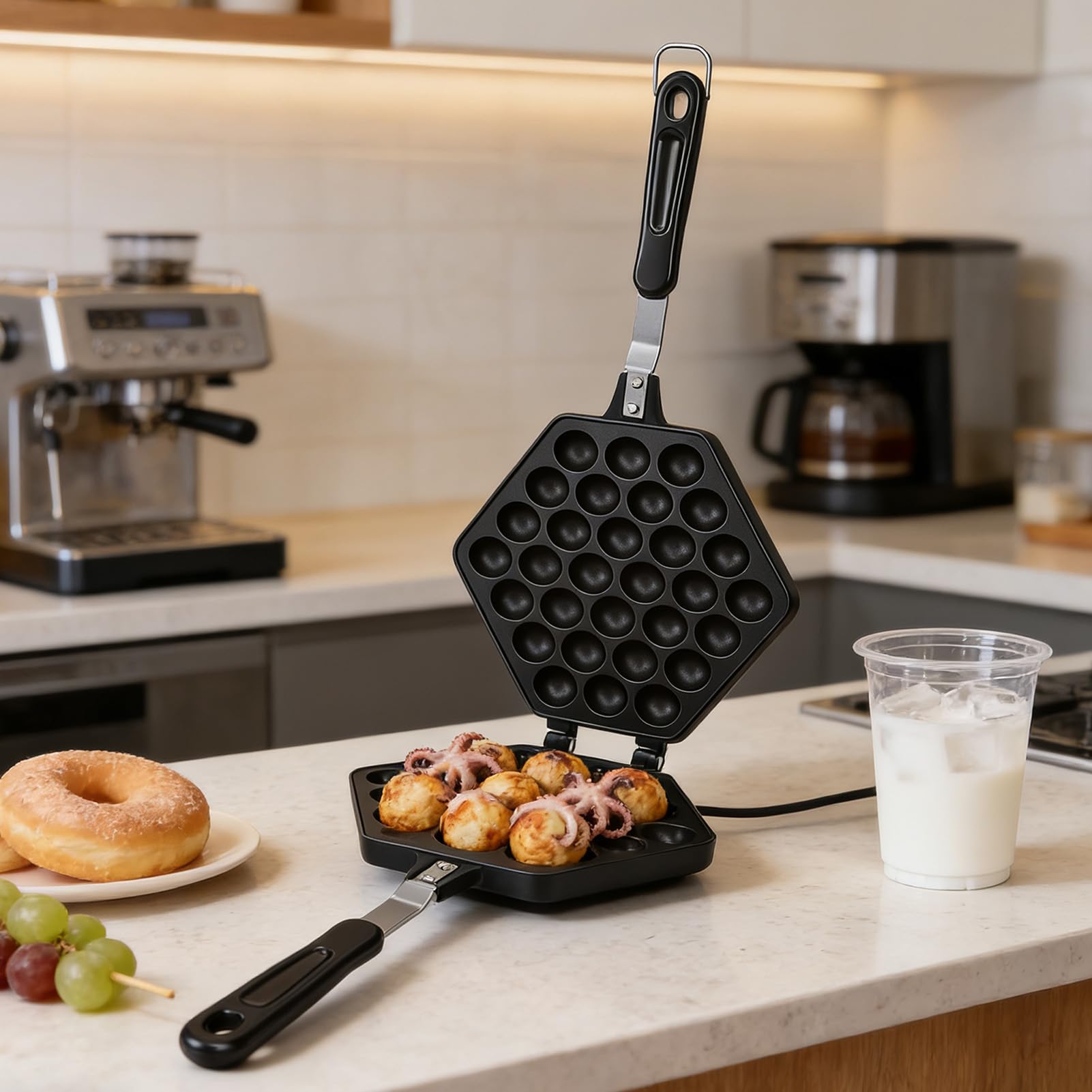 Strumento per cucinare uova antiaderenti per waffle a doppia faccia