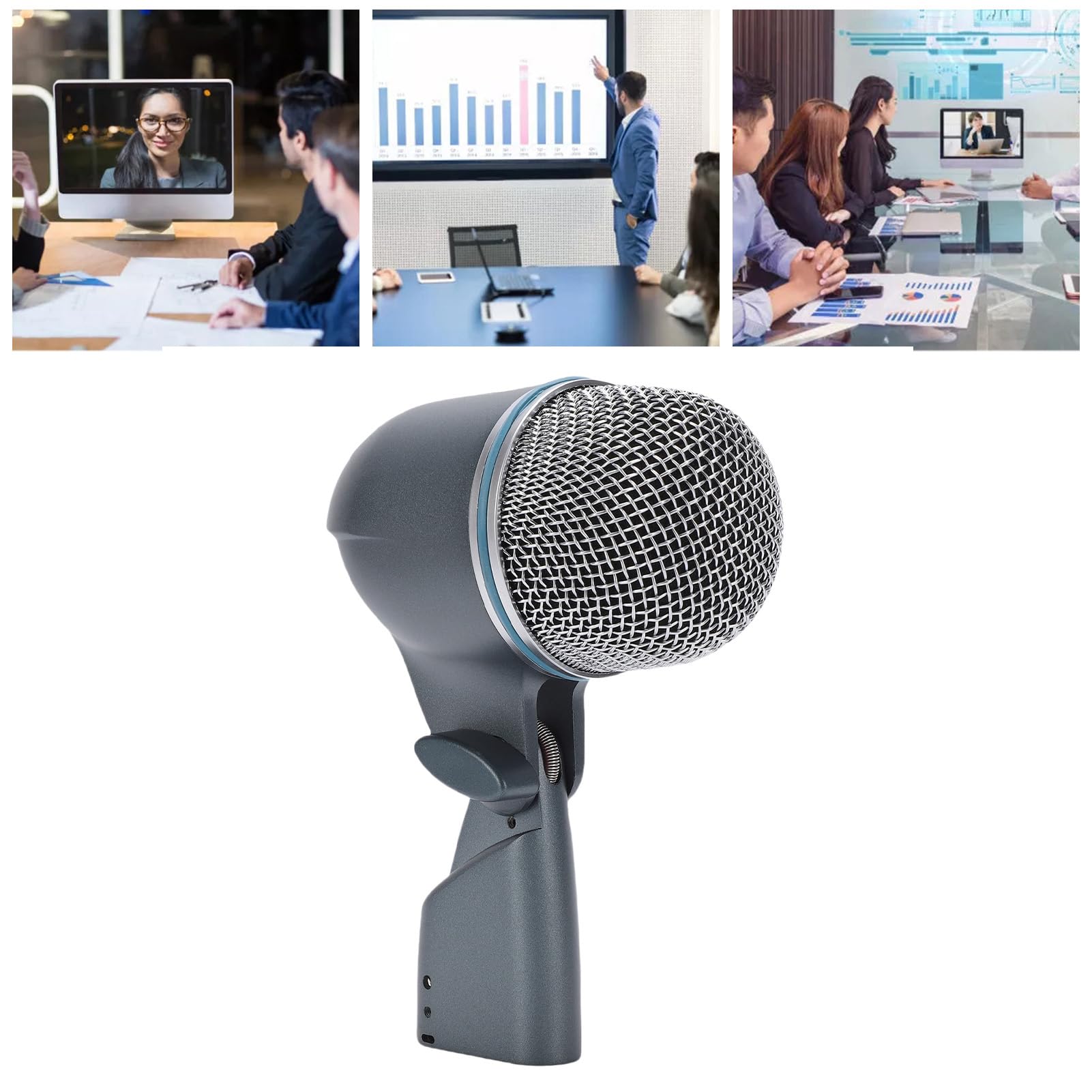 Micrófono Cardioide Dinámico de Estilo Vintage con Carcasa Fundida a Presión para Grabación de Estudio en, Micrófono Vocal Clásico Giratorio de 180 Grados para Músicos Cantantes Dinámico