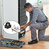 Vista 5 de PTC - Kit de relé de arranque y protector de sobrecarga para refrigerador, QP2-15 de 3 pines y 15 ohmios y protector de sobrecarga de refrigeradores