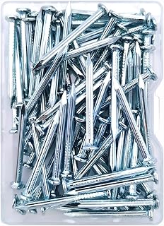 80pcs 1-1/4 inch Wall Nails,Galvanized Hardware Nails,Good Hardness Wall Nails for Hanging Pictures