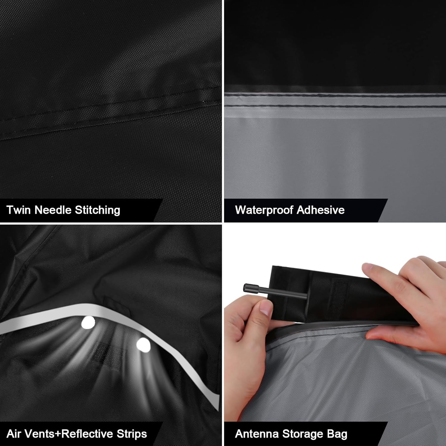 Waterproof Motorcycle Cover Compatible with Triumph Bonneville Bobber/Speedmaster/T100/T120, 420D Oxford Cloth Motorcycle Cover for Snow Rain Dust Protection