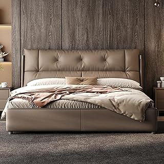 12 Bloxburg Bedroom Ideas for Modern House Builds 59 Vintage Brown Full Size Bed Frame, Queen Size Lift Up Storage Bed Wooden...