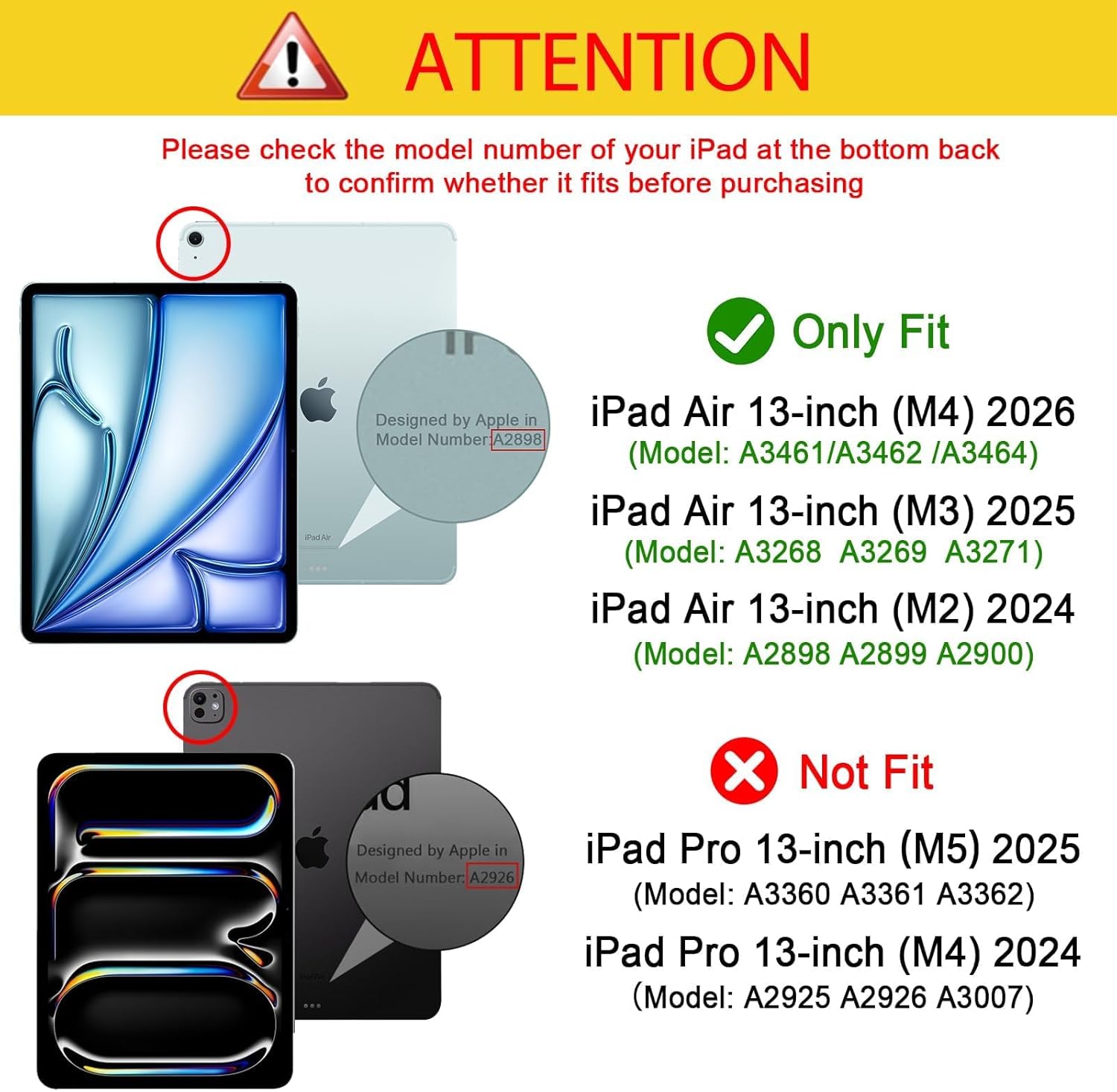 Custom Picture Case for iPad Air 13 Inch Case M4 2026/M3 2025/M2 2024 with Pencil Holder Personalized Photo Collage Cover with Soft TPU Clear Back Slim Trifold Stand Protective Smart Auto Sleep/Wake