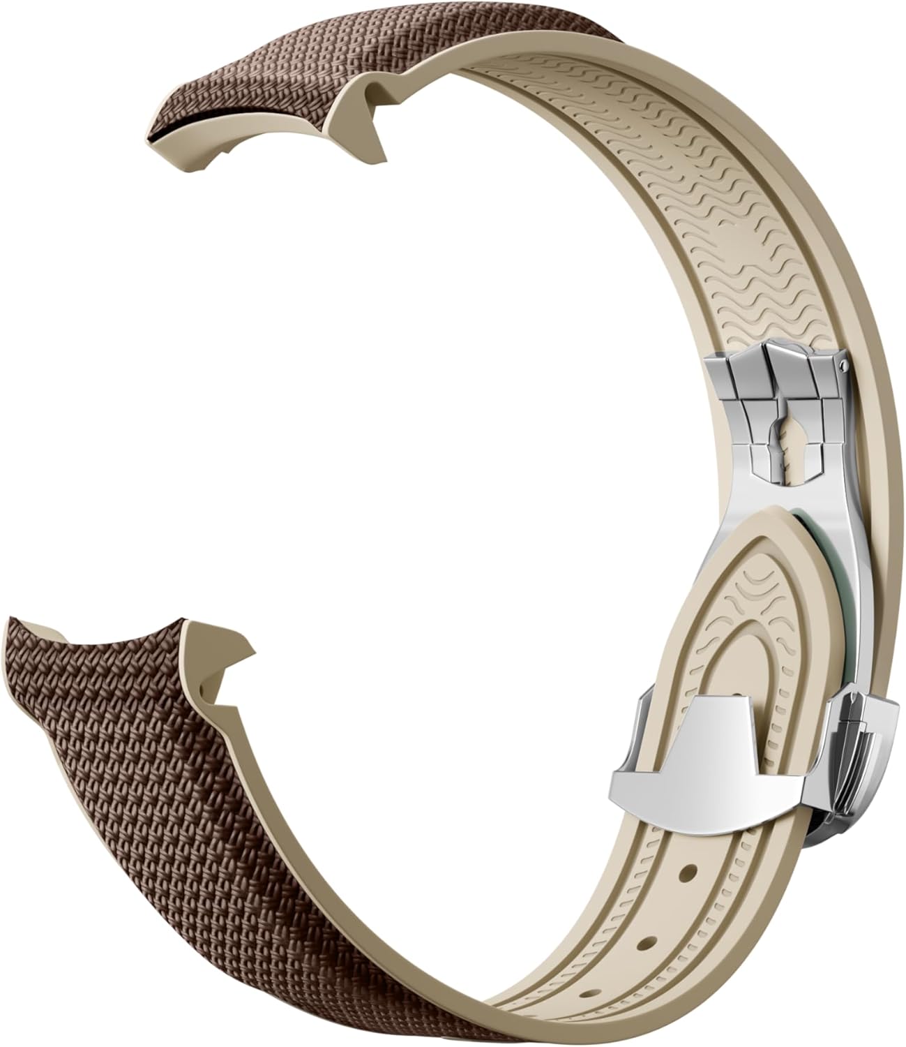 Curved End Rubber Strap Compatible with Omega X Swatch Moonswatch Speedmaster and more 20mm Watch，Swatch Omega Moonswatch Speedmaster Watch Replacement Band Deployment Buckle Men Women
