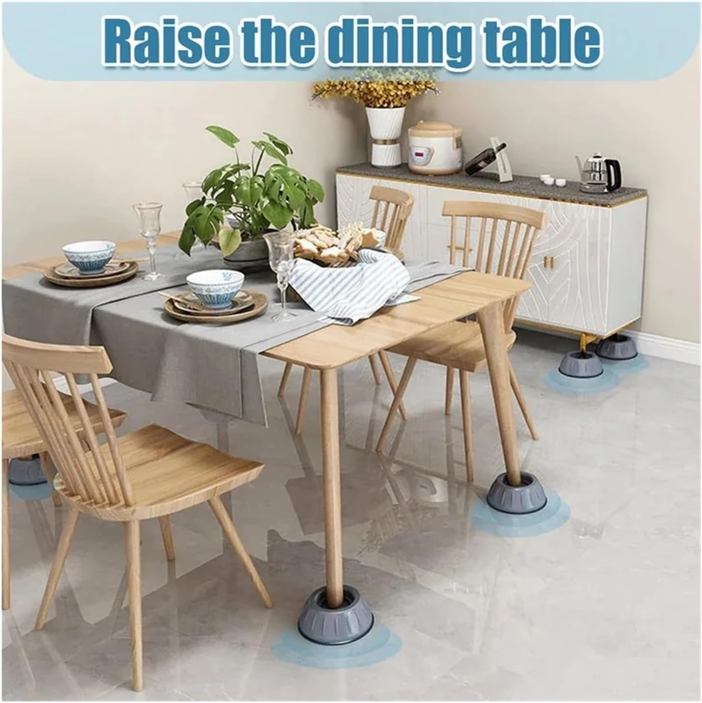 Anti Vibration Washing Machine Pads Anti-slip Furniture Feet Pad Refrigerator Universal Support Base Mat Dampers Stand(6pcs)