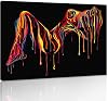 Sexy Woman Body Painting on Canvas Wall Art Nude Abstract Modern Prints Home Decor for Living Room Bedroom Hotel Bar Toilet, Framed 12”x16''