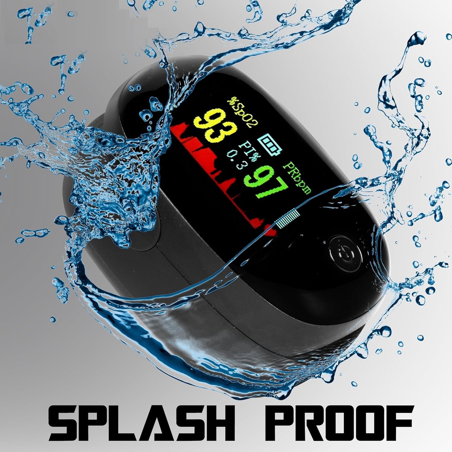 Pulse Oximeter Fingertip, Blood Oxygen Saturation Monitor Fingertip, Blood Oxygen Meter Finger Oximeter Finger with Pulse, O2 Monitor Finger for Oxygen- 12 Month Warranty - Image 4 thumbnail