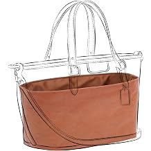 DGAZ Lightweight Purse Organizer Insert for Coach Taxi Tote Bags,silk and DupontPaper handbag inner for Luxury BagTaxi 21,Gold