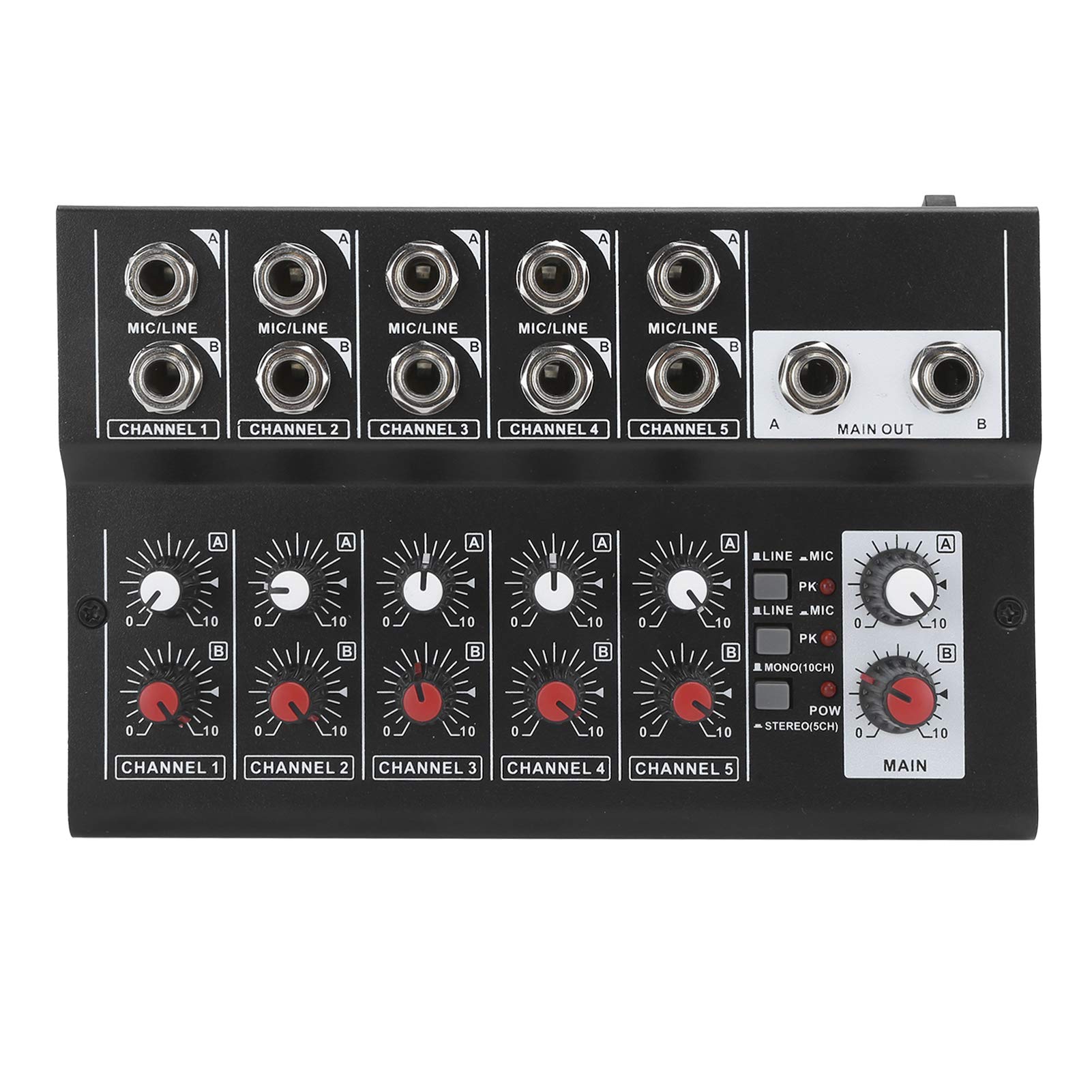 TENP Mezclador de Estéreo, Procesador de Efectos de Sonido, Mezclador de Sonido AC 100-240V, para Karaoke en Casa de Estudio Pequeño(#1)