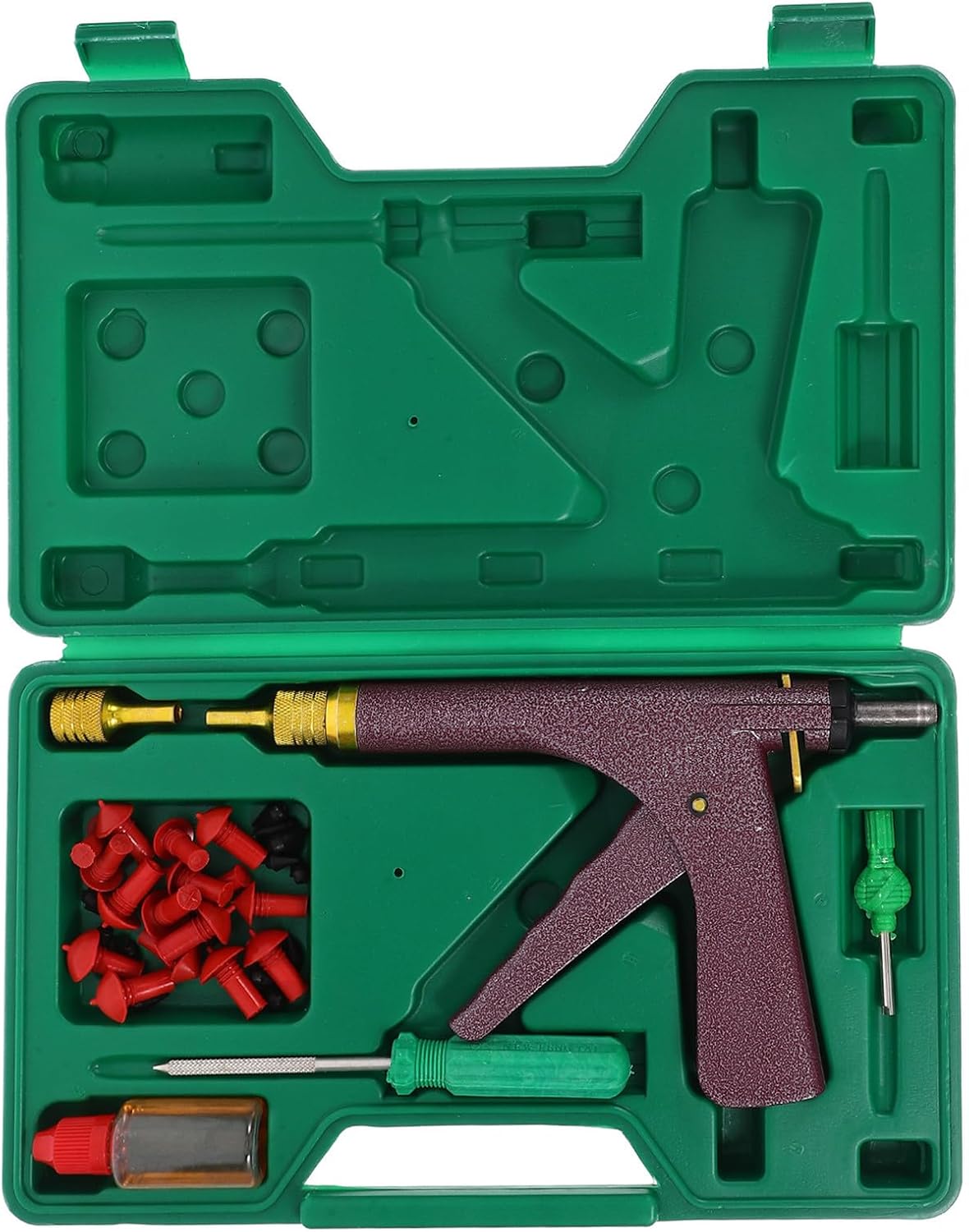 Lightweight Portable Motorcycle Tire Repair Kit for Motorbike Tire Wheel Repairing Punctures with Abs and Copper Tools Quick Fix Repair Tools