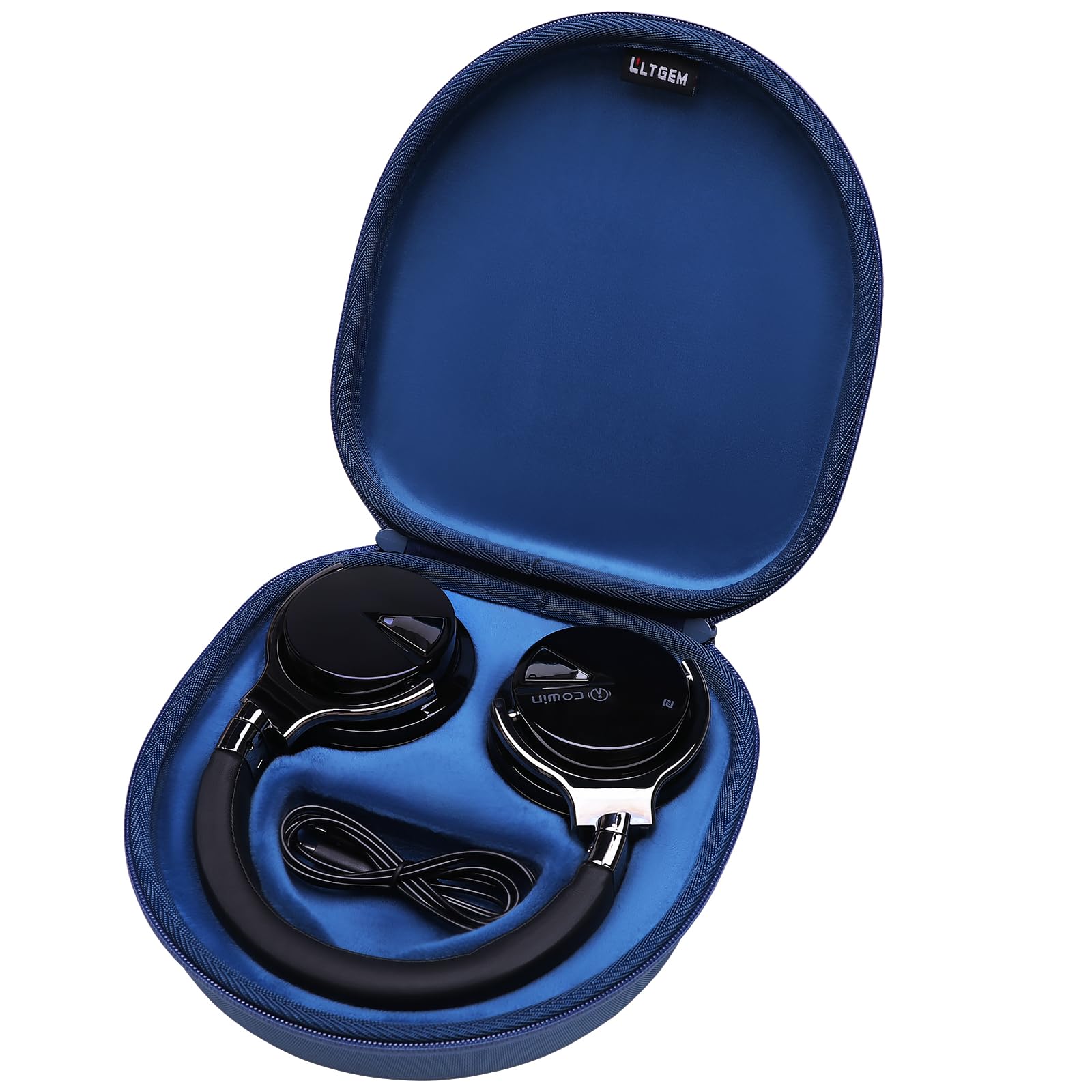 LTGEM Case Compatible with Silensys E7 / MOVSSOU E7 / COWIN E7 Active Noise Cancelling Headphones, Blue