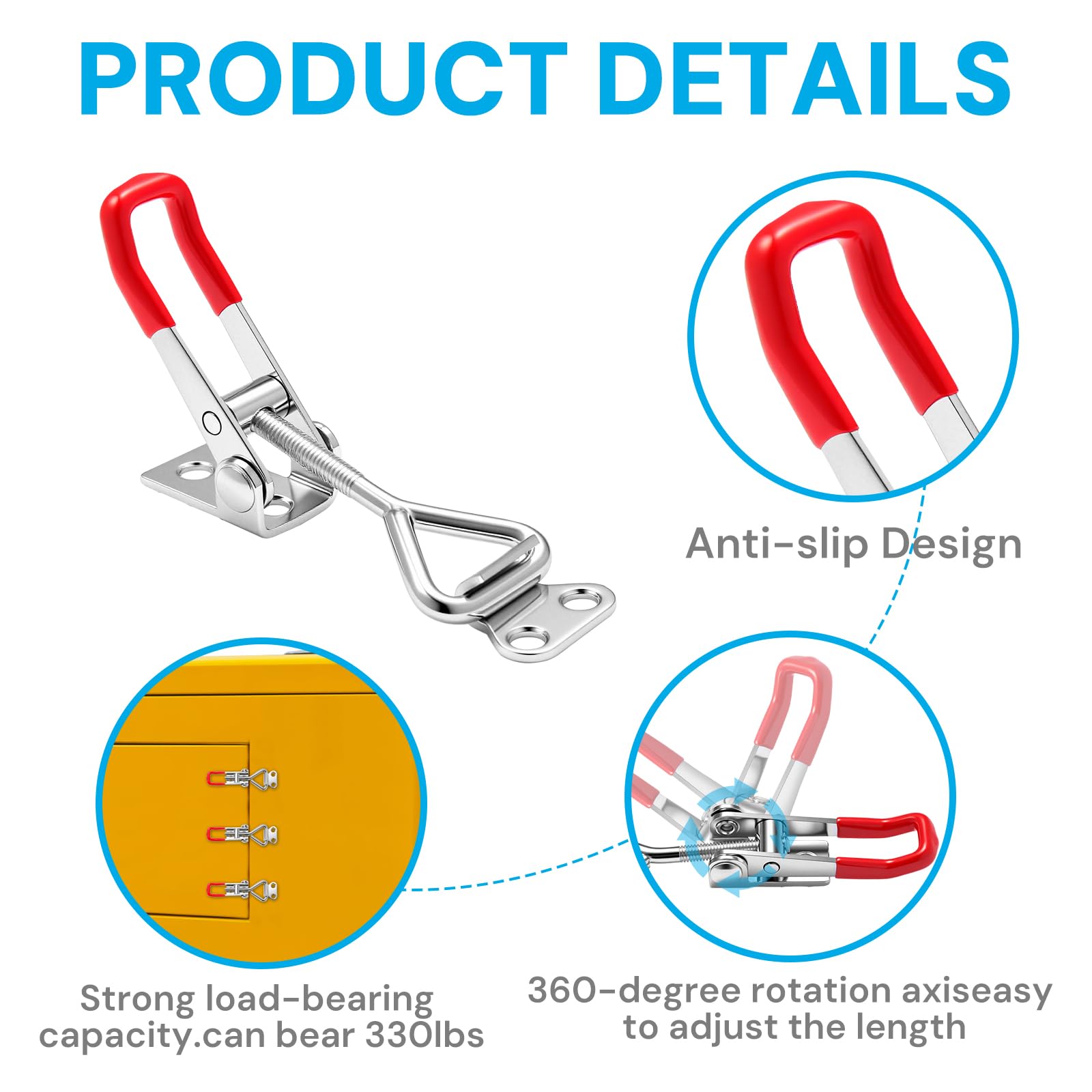 Toggle Latch Clamp - 6 Pack Adjustable -6 Toggle Latch Clamp - 6 Pack Adjustable -6