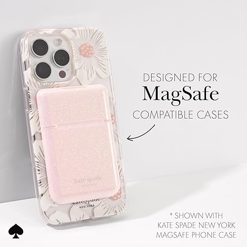 Miniatura 61 de kate spade new york Cartera magnética/tarjetero - Compatible con teléfonos y fundas MagSafe - Pale Dogwood cornejo pálido