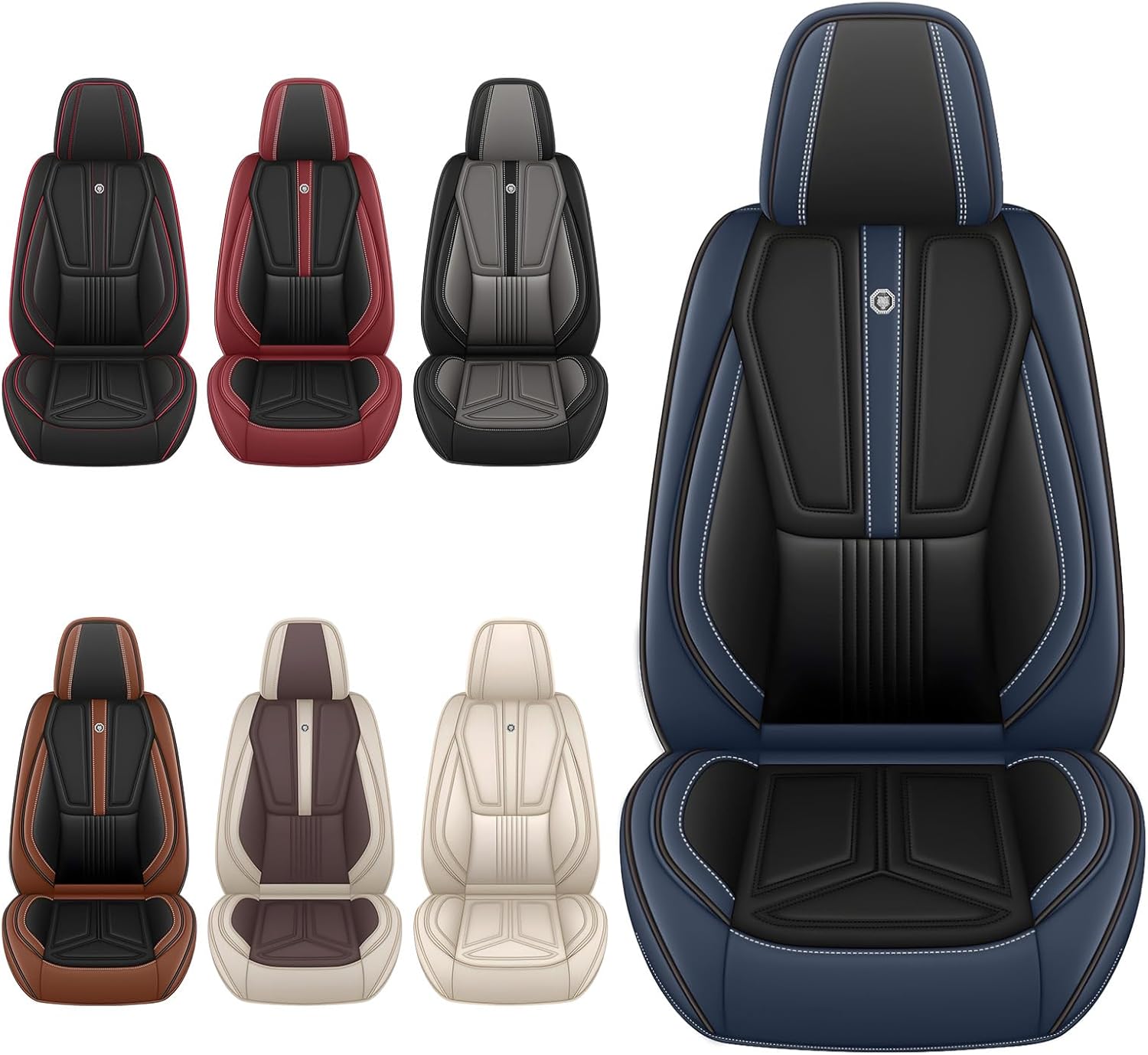 Car Seat Covers for Lincoln MKS 2009-2016, Premium Car Seat Protectors,Waterproof Non-Slip Seat Cushion,Luxury Automotive Interior Accessories Covers(5-Seat Set, Black)