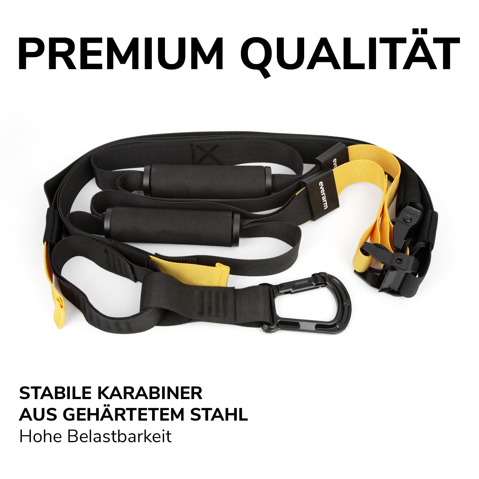 Schlingentrainer Set mit Türanker - Profi Suspension Trainer für Ganzkörpertraining - Sling Trainer Reißfest & Verstellbar - Krafttraining Home Workout Indoor Outdoor