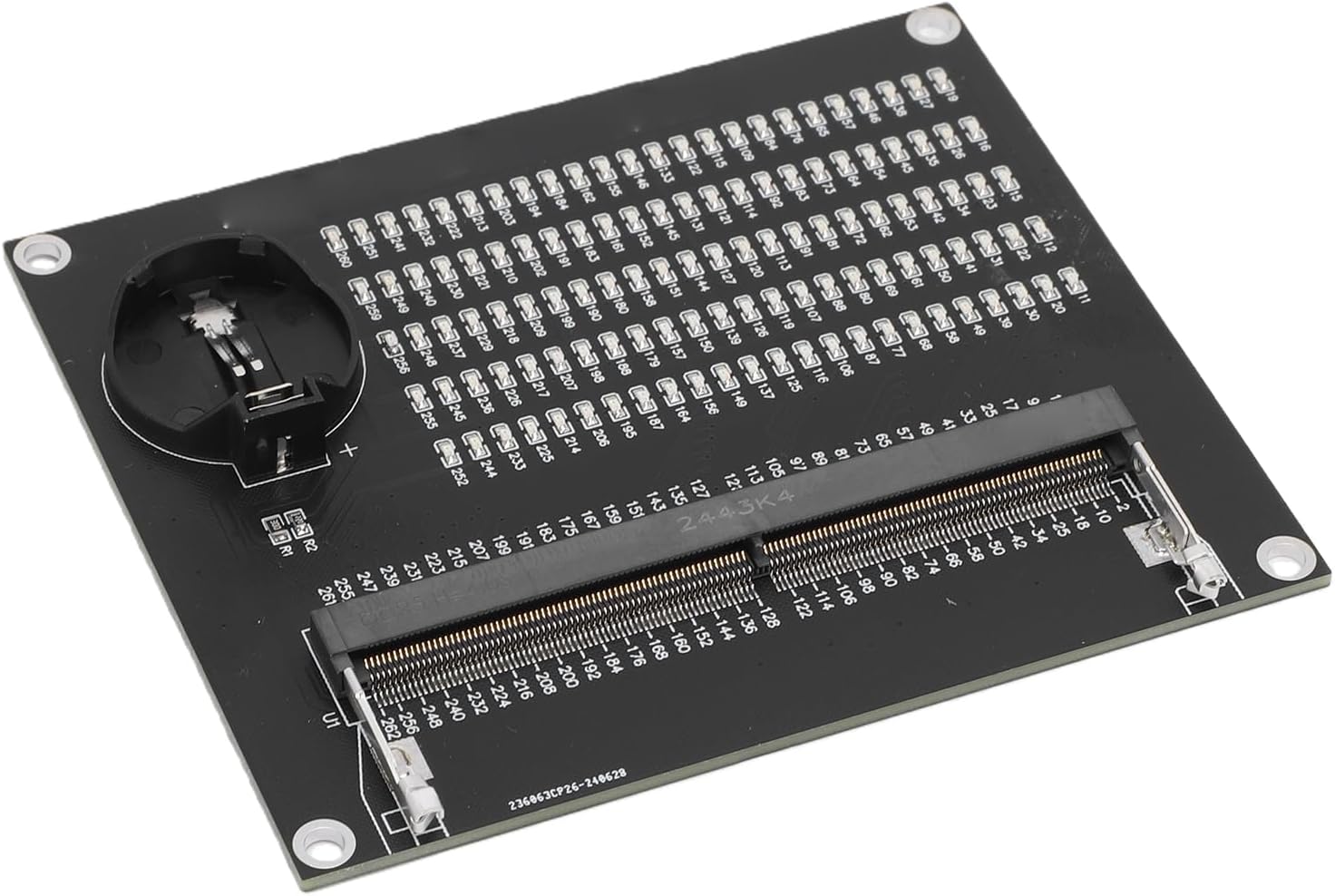 Bardzo Dokładny Tester Gniazd Pamięci RAM DDR5 i Analizator Diagnostyczny z Diodami LED dla Ekspertów Zajmujących się naprawą Komputerów