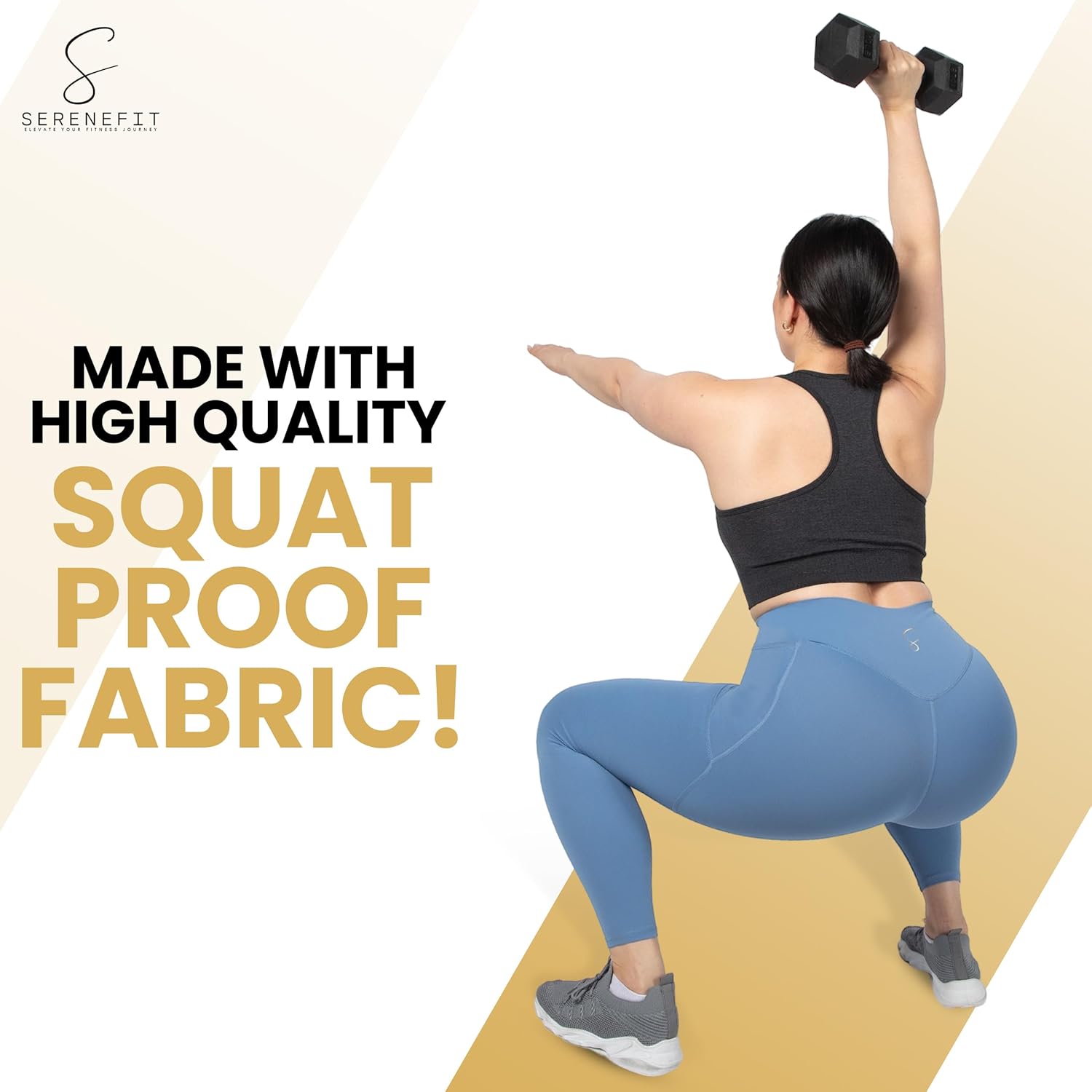 Yoga Pants with Pockets for Women Tummy Control High Waisted Buttery Soft Gym Leggings Workout Clothes for Women - Image 3