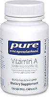 Vista 1 de Pure Encapsulations Vitamina A - 3,000 mcg - de aceite de hígado de bacalao - Apoyo inmune y de la visión* - Suplemento de palmitato de vitamina A
