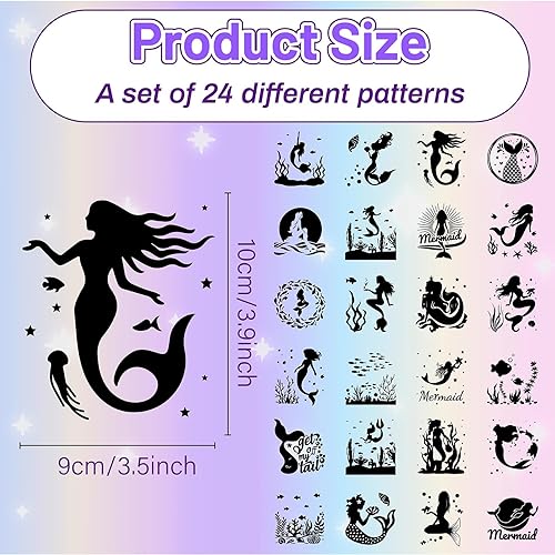 Miniatura 8 de CREATCABIN 24 piezas de siluetas de Halloween, decoración de tarros de albañil, farol de bruja, recortes láser, decoraciones de plástico para