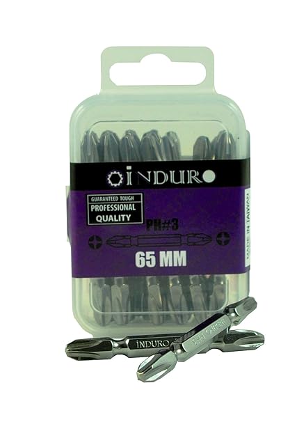 INDURO SCREWDRIVER BIT SET PH3 65 MM - 20 PC