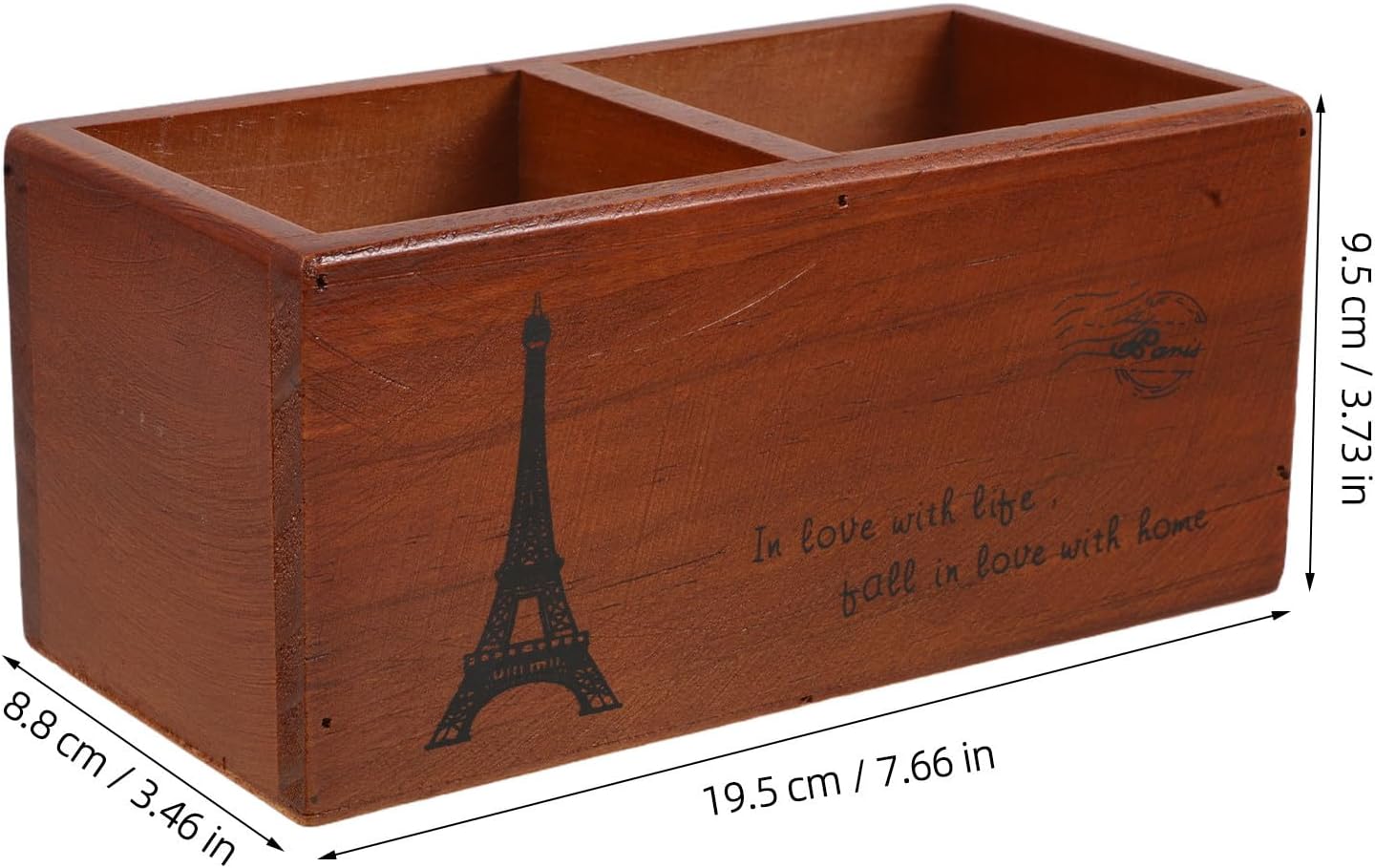 Vintage Wooden Hairdressing Scissor Storage Box with Multifunctional Desktop Organizer for Hair Styling Tools and Miscellaneous Items, for Salon and Professional Settings