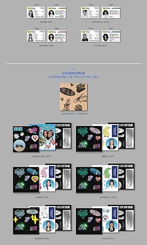 Miniatura 7 de ( Blue Book Version ) NEWJEANS NEW JEANS 1st EP Album ( HANNI Ver. ) K-POP SEALED