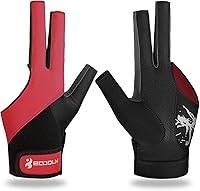 Vista 12 de YFY Billiard Pool Gloves for Left Hand 3 Finger, Splicing Process, Snooker Cue Sport Glove Popular Sizes for Men & Women