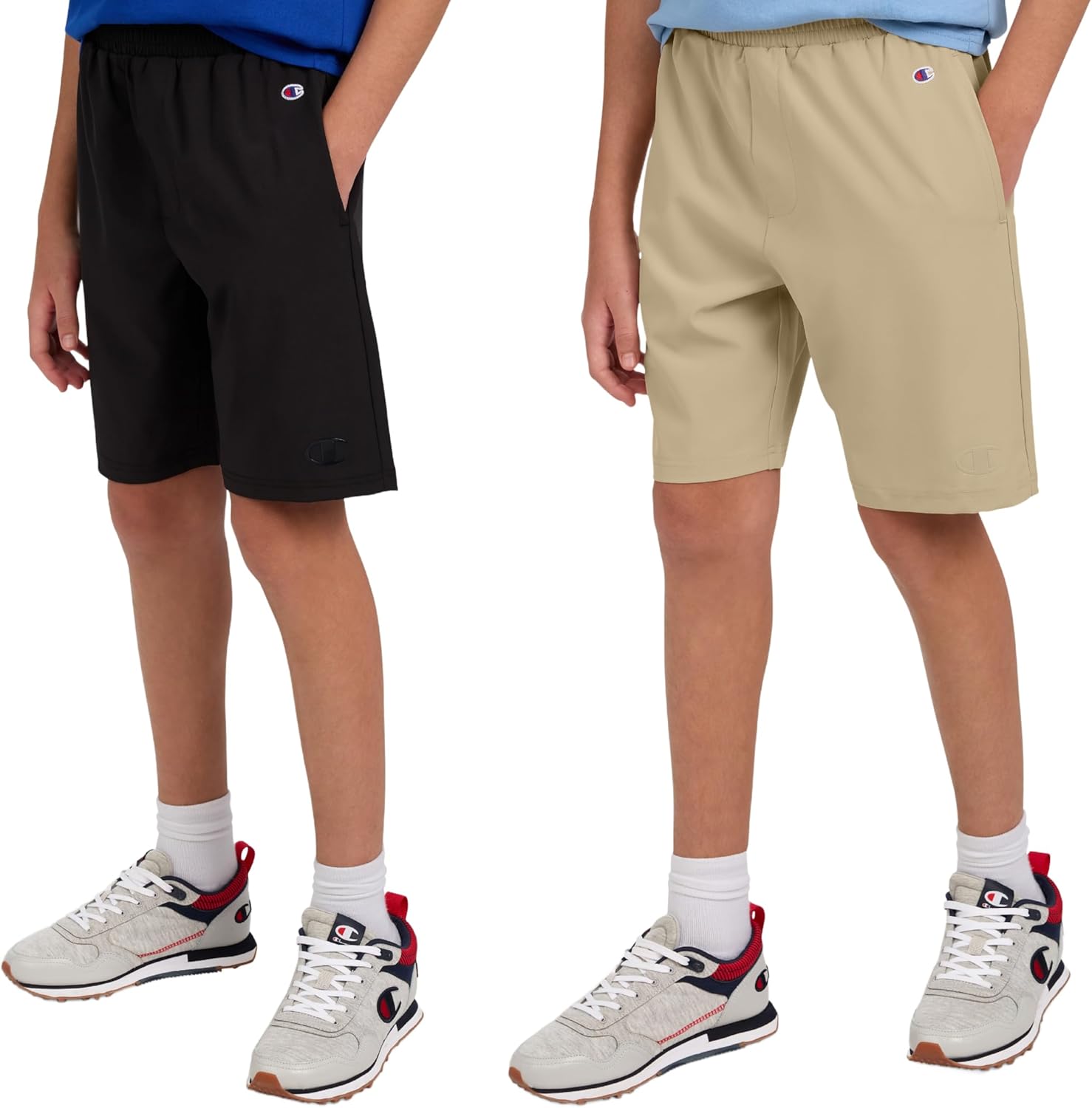 Champion Boys Shorts for Kids Athletic 2 Pack Lightweight Hybrid Short - Image 2