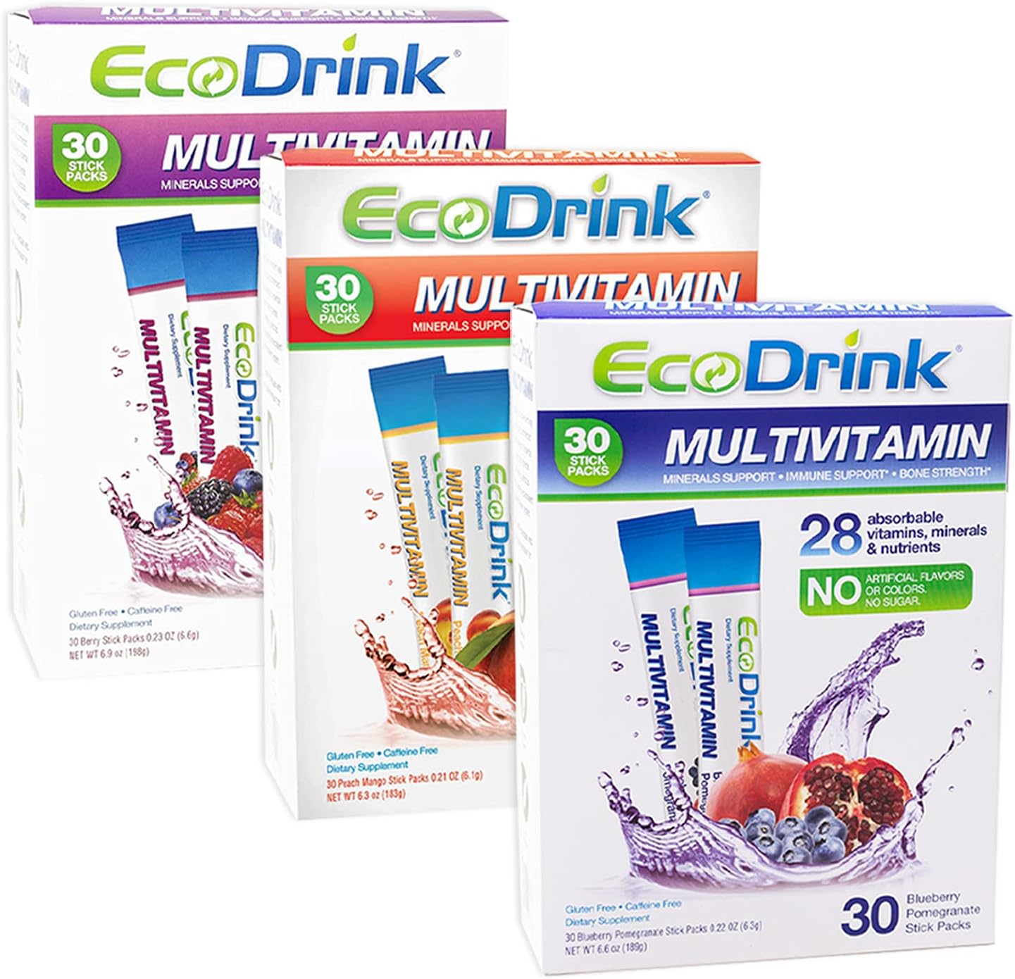 EcoDrink Complete Multivitamin Mix Drink Delicious Bundle