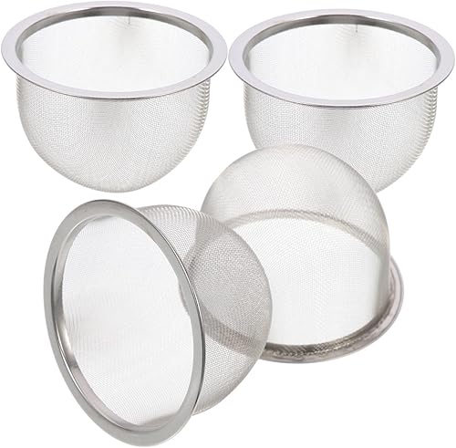 Colador de malla 4 unids Tetera Colador Filtros de café Colador de té Premium Acero inoxidable Taza Taza Tetera de acero inoxidable