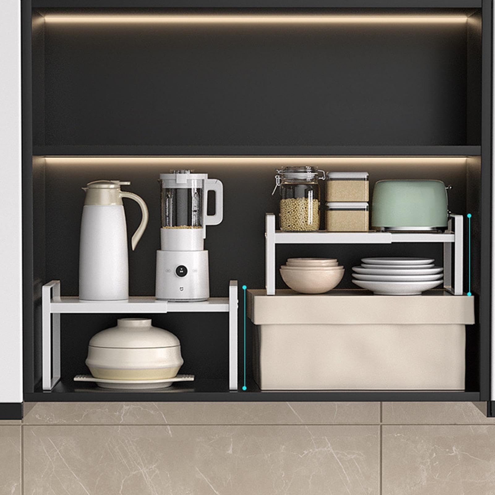 Porte-couverts, étagère en acier, support de comptoir extensible