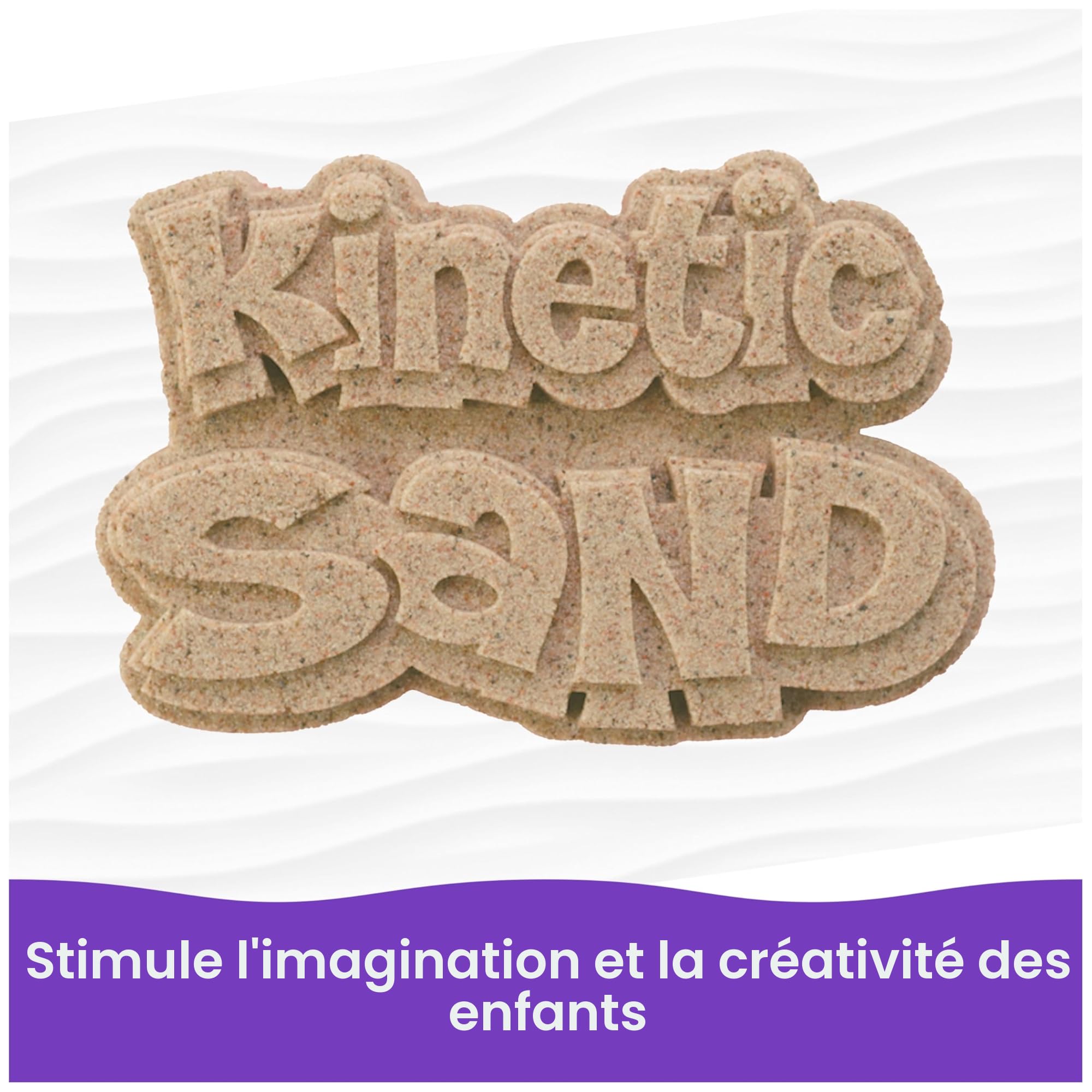 Kinetic Sand Naturel Brun 2,5 kg pour Créer et Sculpter Enfants 3+